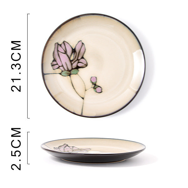 Glaze Kiln Hand Painted Ceramic Plates and Dishes