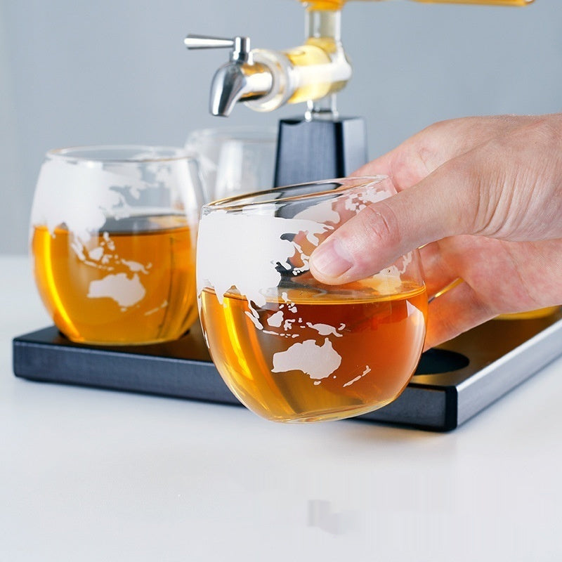 Sailing Motif Whiskey or Wine Set