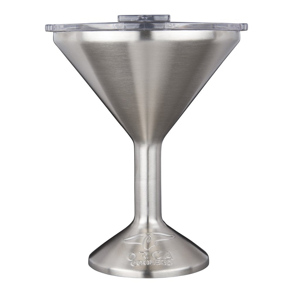ORCA Tini 13oz Stainless Steel Martini Glass | Temperature Insulated Tumbler for Every Outdoor, Picnic, Poolside, Beach & Patio Party — Stainless Steel