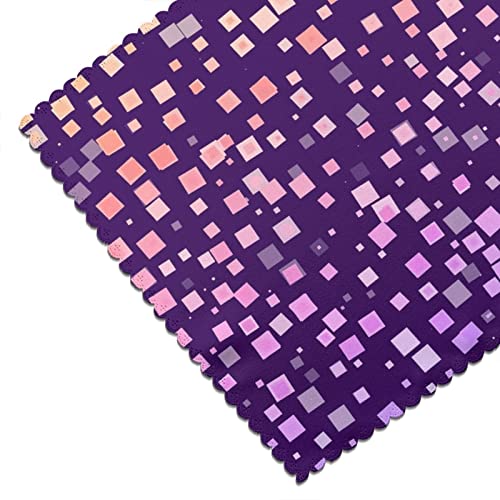 Purple and Pink Effervescent Bubble Table Placemats (Set of 6)