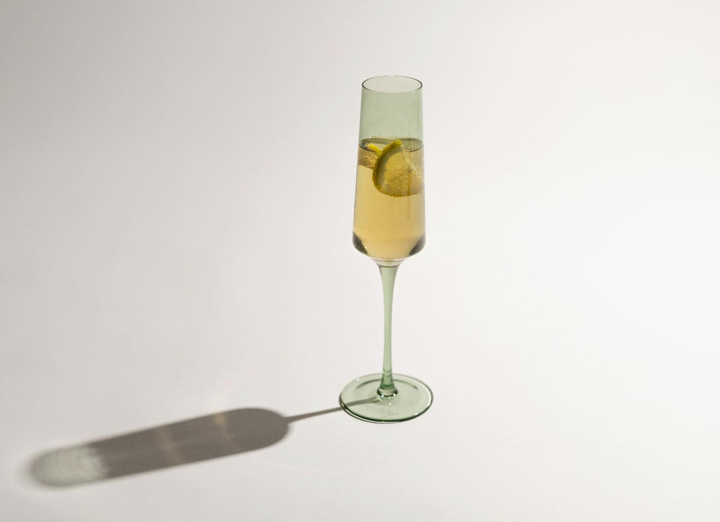 Saludi Colored Champagne Flutes - As Seen on 'Bachelor in Paradise' - 6.5oz (Set of 6) Stemmed Glass - Great for All Occasions and Gifts - Luxury, Durable, Hand-Blown (Light Blue Sea)