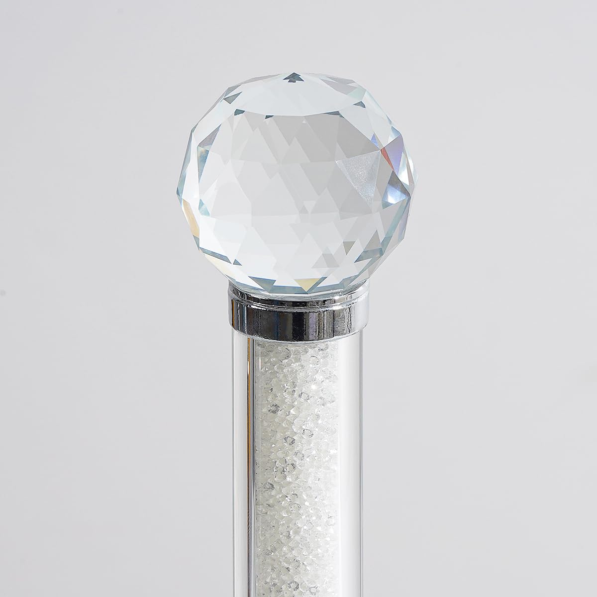 Hochance Clear Crystal Standing Paper Towel Roll Holder Countertop Weighted Rack,Glam Cute Bling Rhinestone Jeweled Diamonds Modern Decoration Christmas Housewarming Gifts for Kitchen Home Bar