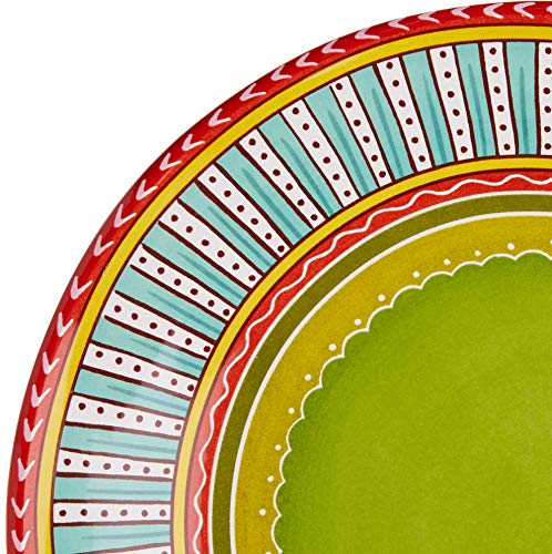 Certified International Valencia Dinner Plates (Set of 4), 11.25", Multicolor