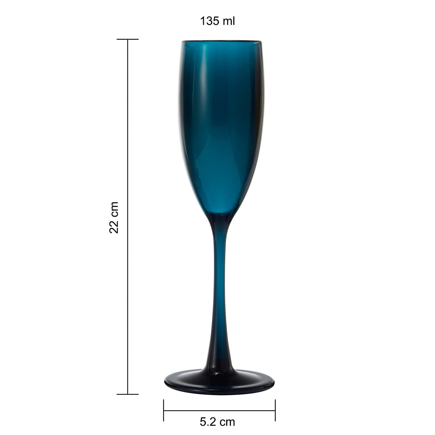 European Style Plastic Acrylic, Champagne Flutes Glasses | Set of 6 | Colored Reusable Toasting Cups 100% Tritan Drinkware, 5 oz Dishwasher Safe BPA-free plastic, Perfect Poolside & Outdoors,
