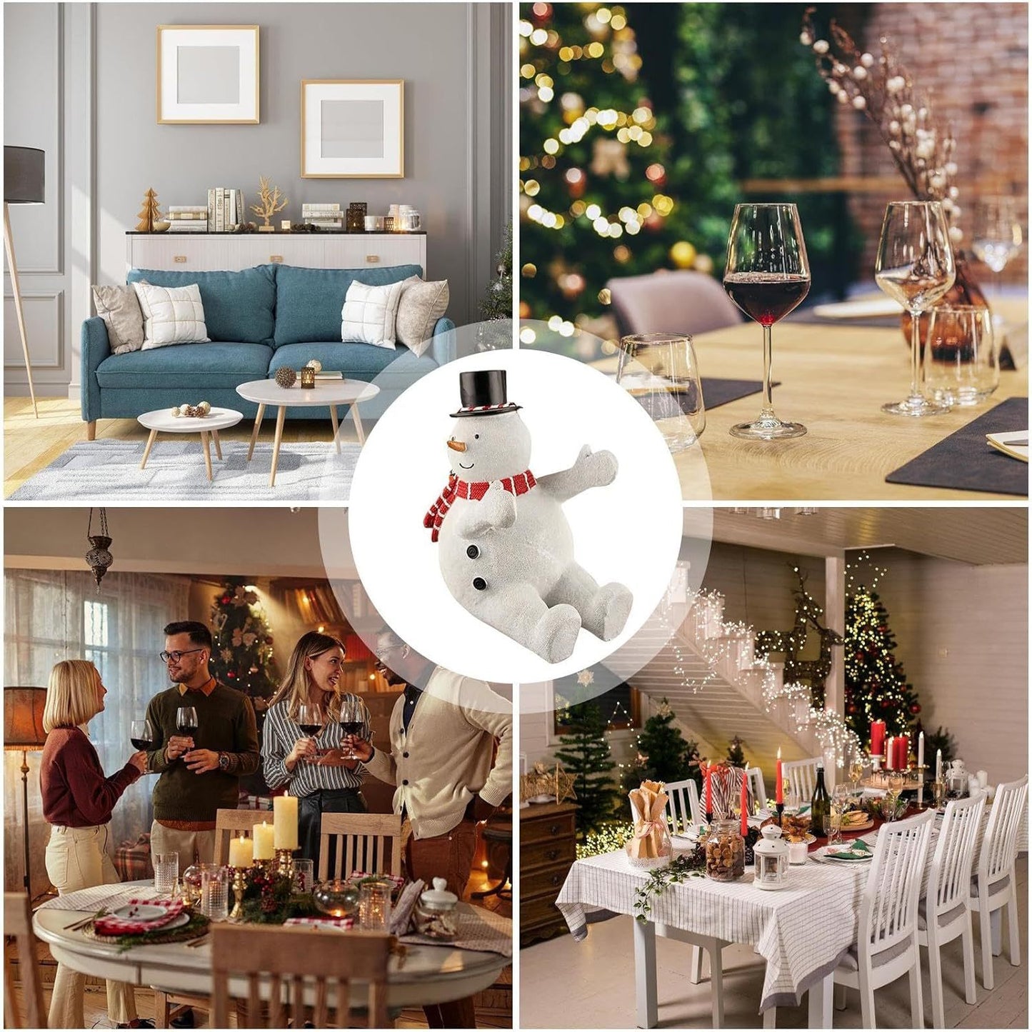 Snowman Wine Holder for the Holiday Season