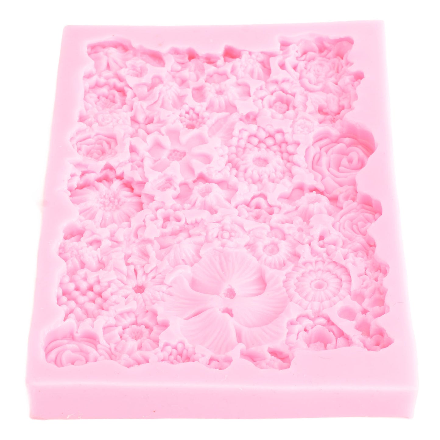Fondant Mold Stick Proof Easy Release Odorless Silicone DIY Baking Mold for Chocolate Cake Cupcake Decoration
