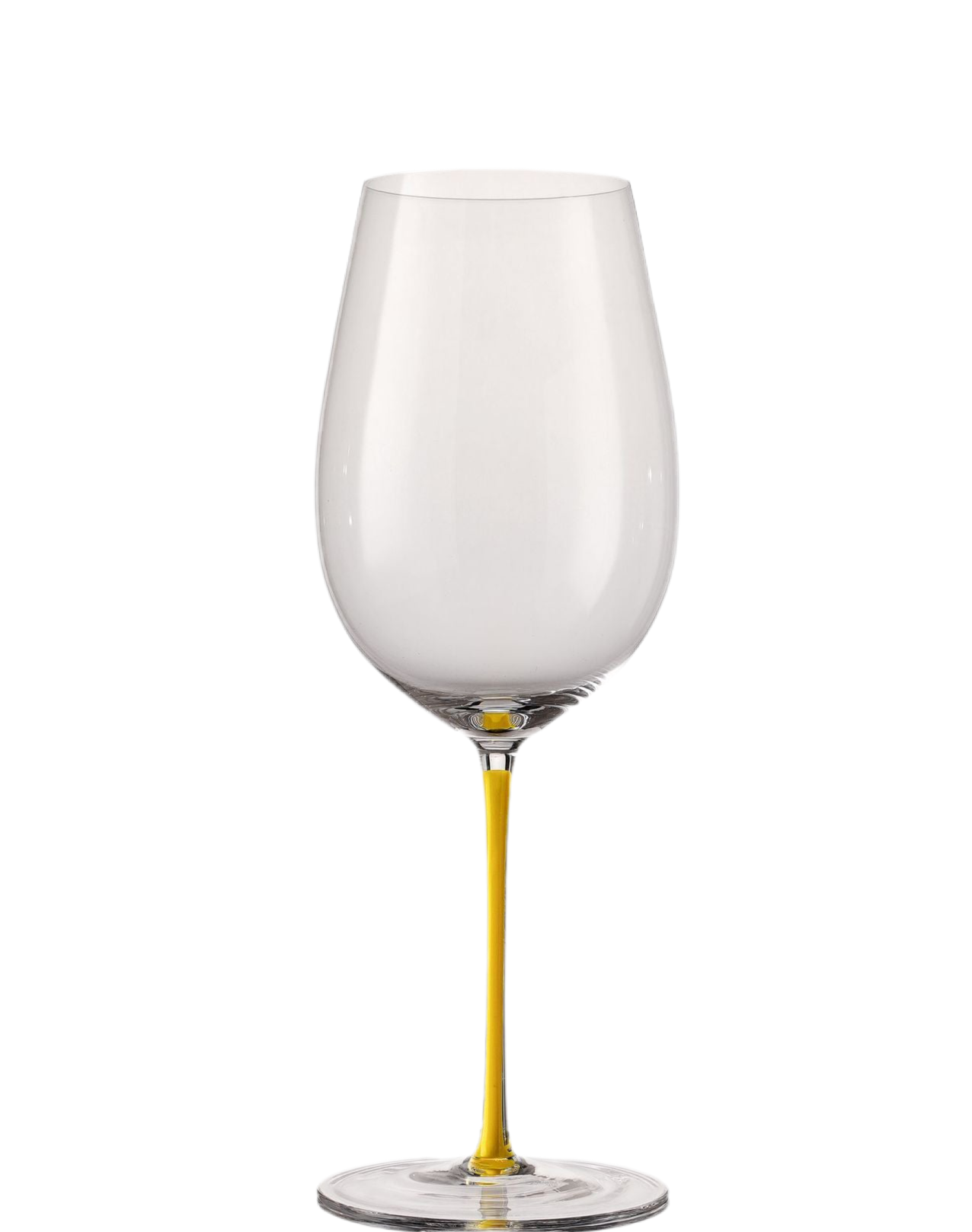 Lead-Free Crystal Wine Glasses with Colorful Stems and Standout Black Bases