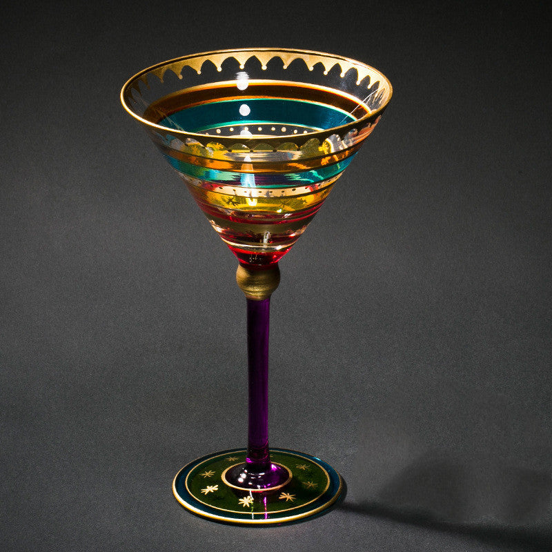 Colorful Wine or Margarita Glass