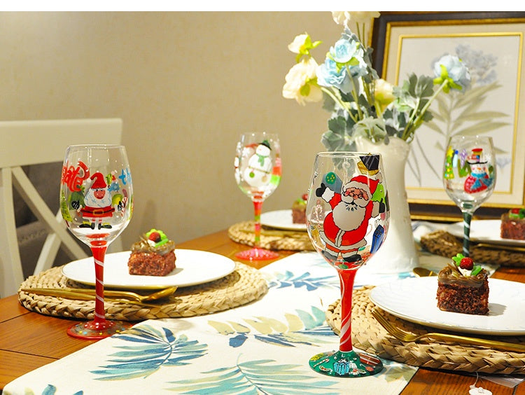 Handpainted Wine Glass - Birthday, Hearts, Best Sister Ever and Christmas Themes