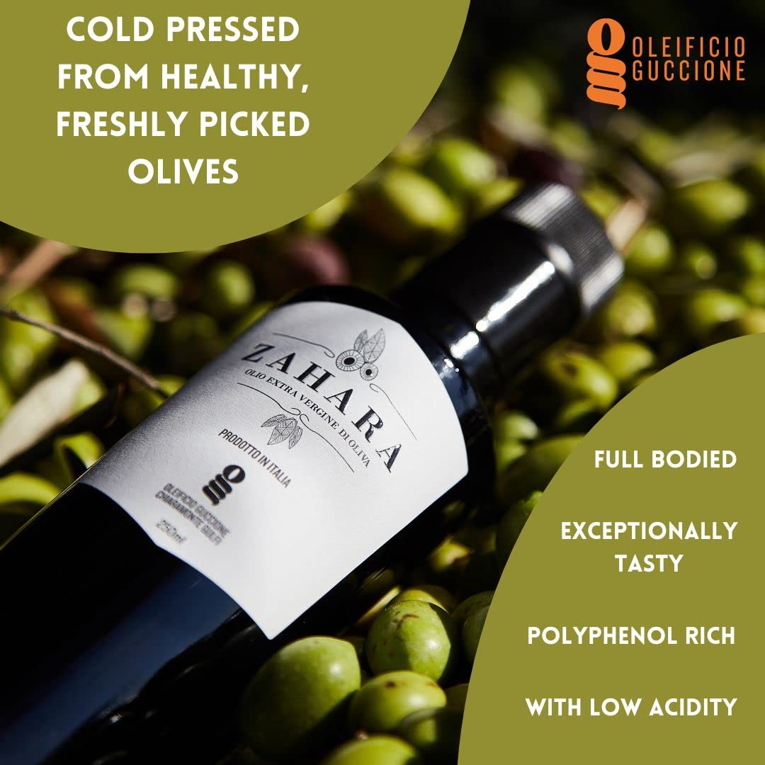 Brava Giulia Selections Gift Box | Premium Gourmet Italian Aged Via Farini Balsamic Vinegar Of Modena And Zahara Extra Virgin Olive Oil Imported From Italy