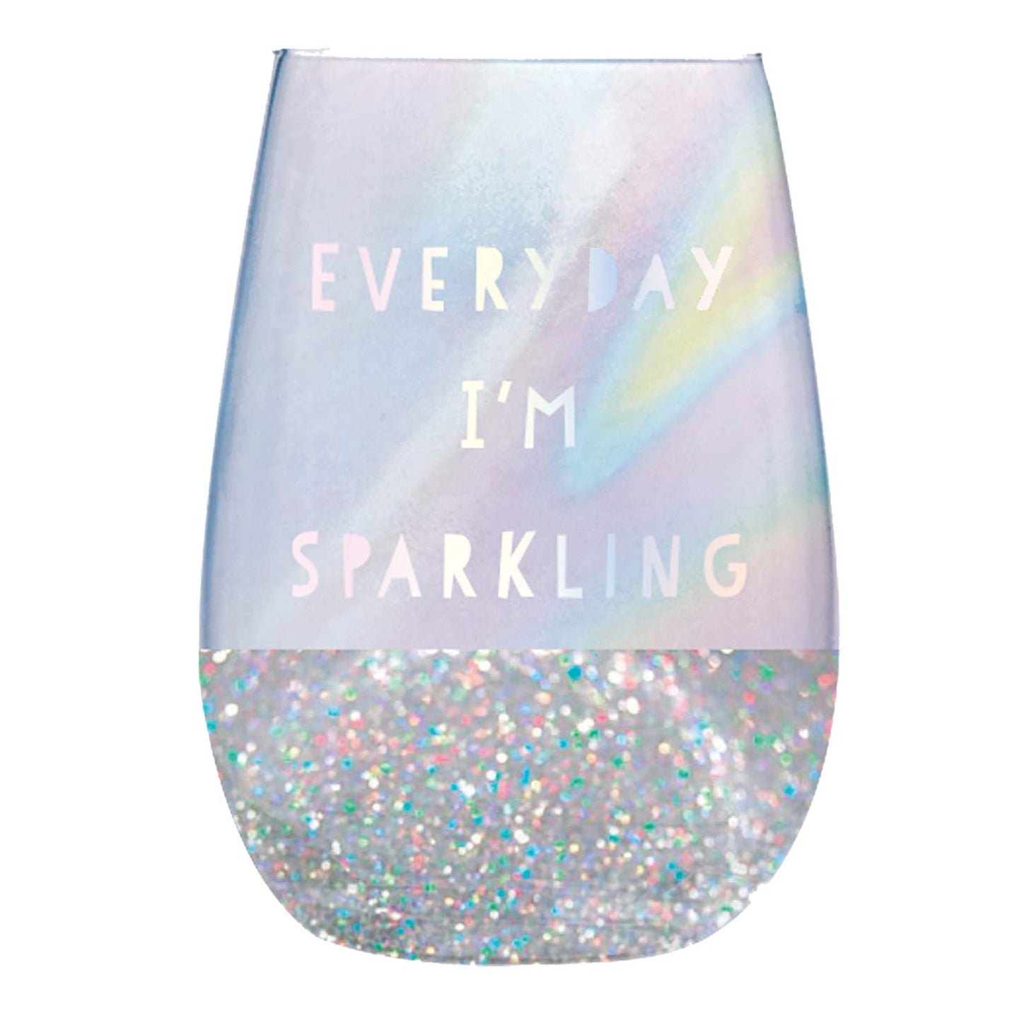Slant Collections Wine Glass Gifts Stemless Wine Glass, 20-Ounces, Everyday