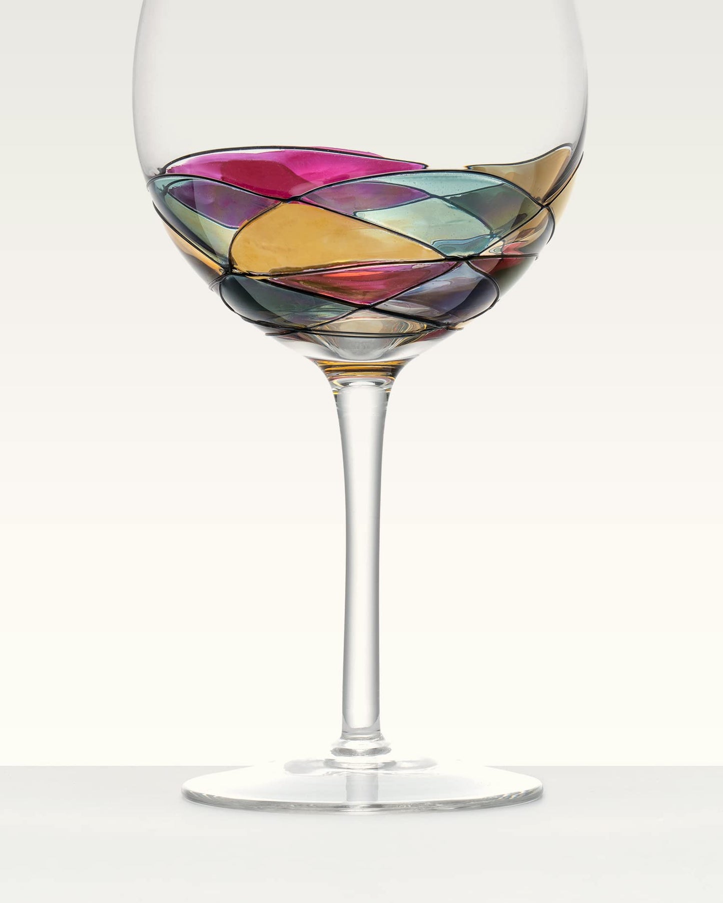 Handpainted Antoni Barcelona Balloon Gin Cocktail Glasses 21 Oz. Sagrada Familia Set 2 Hand Painted Unique Presents Gifts Women Men Mother Stained Artistic Gaudi Lovers