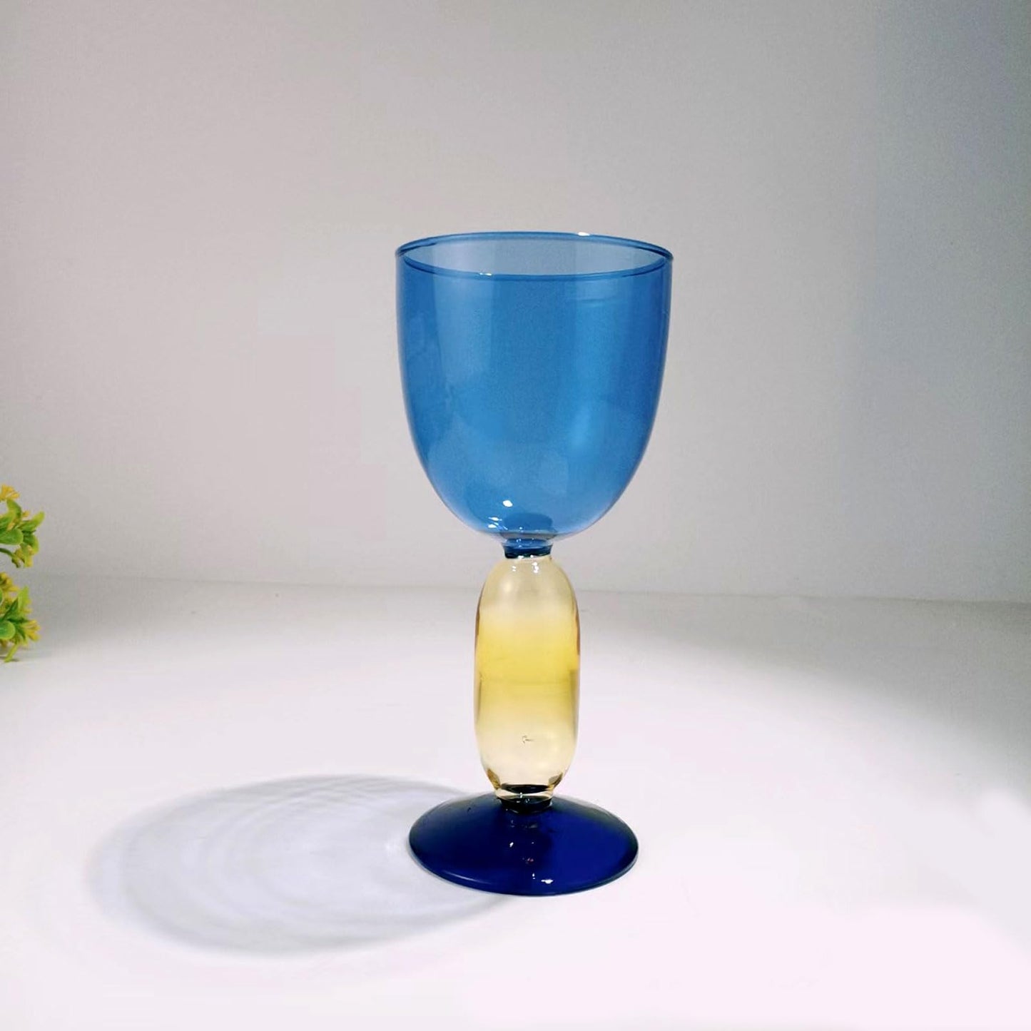 Creative Wine Glasses, 13.5 oz Red Wine Glass Colorful Wine Glass Goblet Wine Cocktail Juice Glass for Party Dinner Wedding Festival Kitchen Bar Celebration (1Pcs) (2)