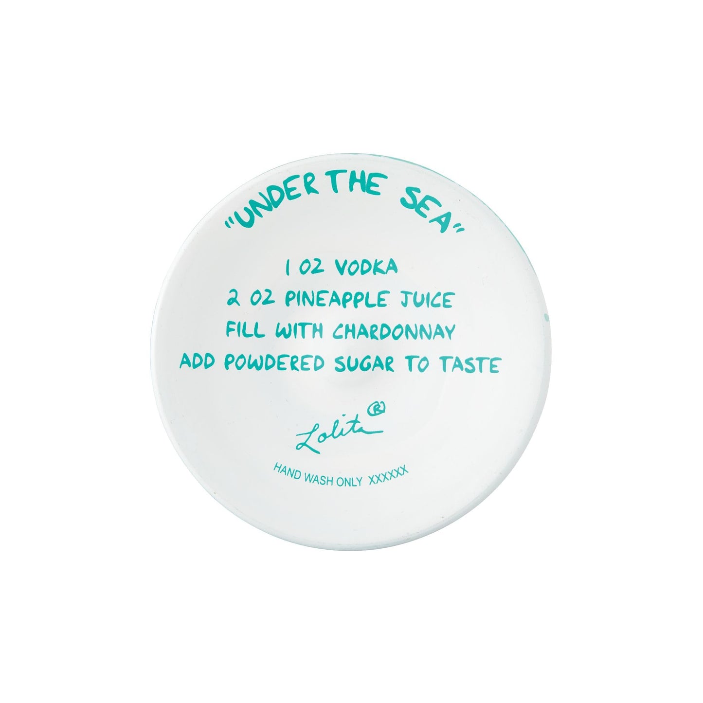 Enesco Designs by Lolita Under the Sea Hand-Painted Artisan Wine Glass, 15 Ounce, Multicolor