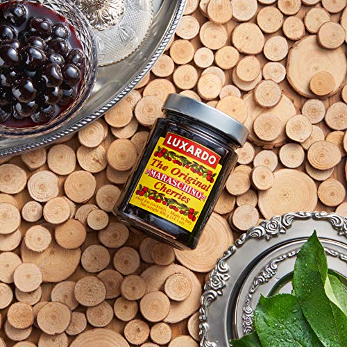 Luxardo The Original Maraschino Cherries | Gourmet Italian Maraschino Cherries | Ideal for Cocktails and Desserts, 400g Jar