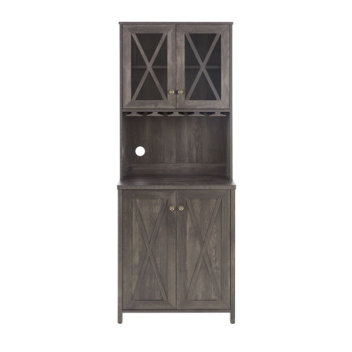 Kitchen Cabinet with Wine Rack for Kitchen or Dining Room
