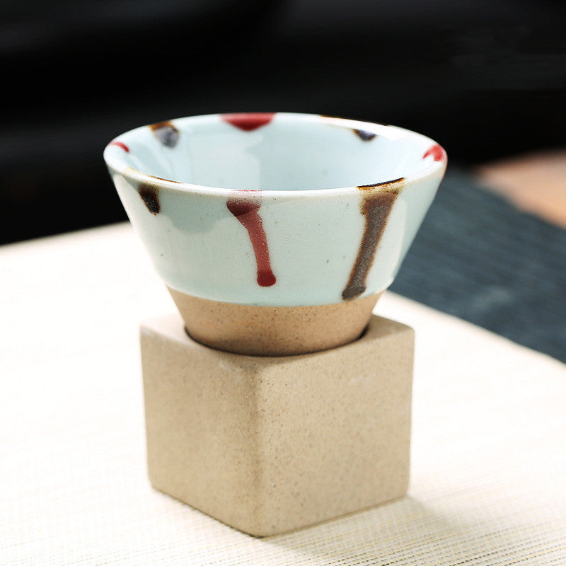 Retro Japanese Pottery Tea Cup