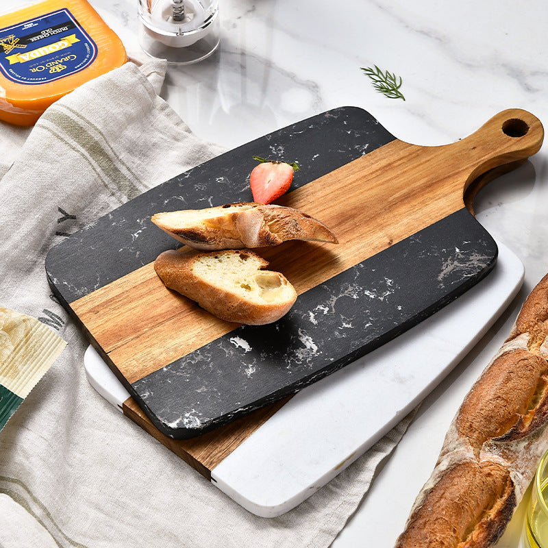 Marble Stitching Acacia Mangium Chopping or Cheese and Charcuterie Board