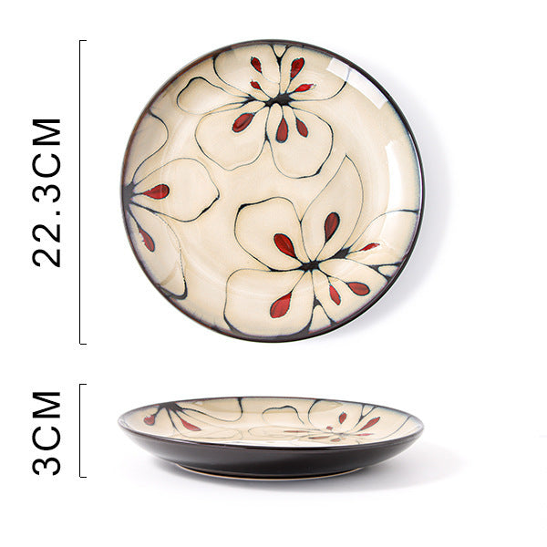 Glaze Kiln Hand Painted Ceramic Plates and Dishes