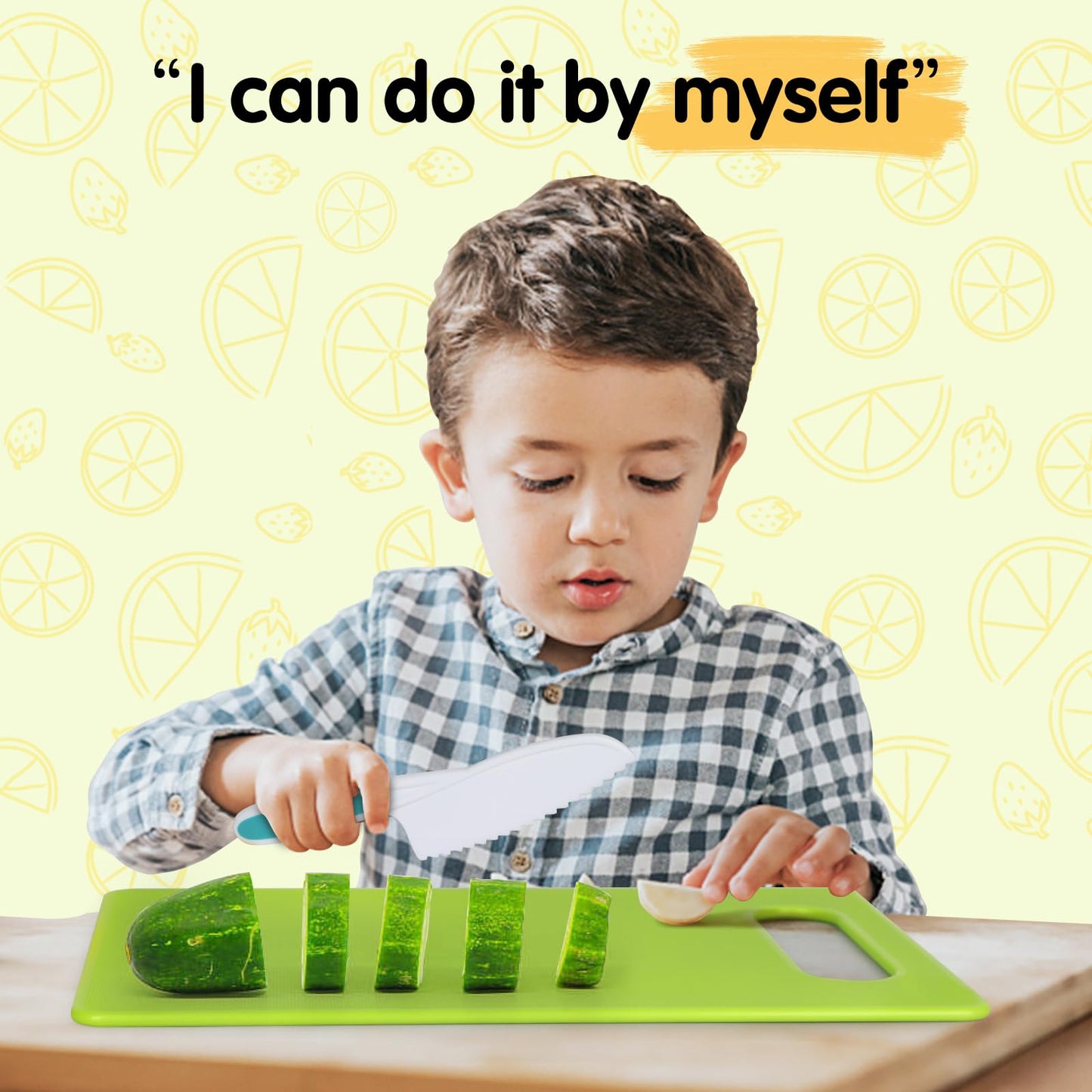 28-Piece Toddler Knife Set - Kids’ Knives for Real Cooking, Montessori Kids Kitchen Knife Set with Cutting Board Crinkle Cutters Kid Safe Knives, Toddlers Kitchen Tools for Age 2-10 Year Old Girl Boy