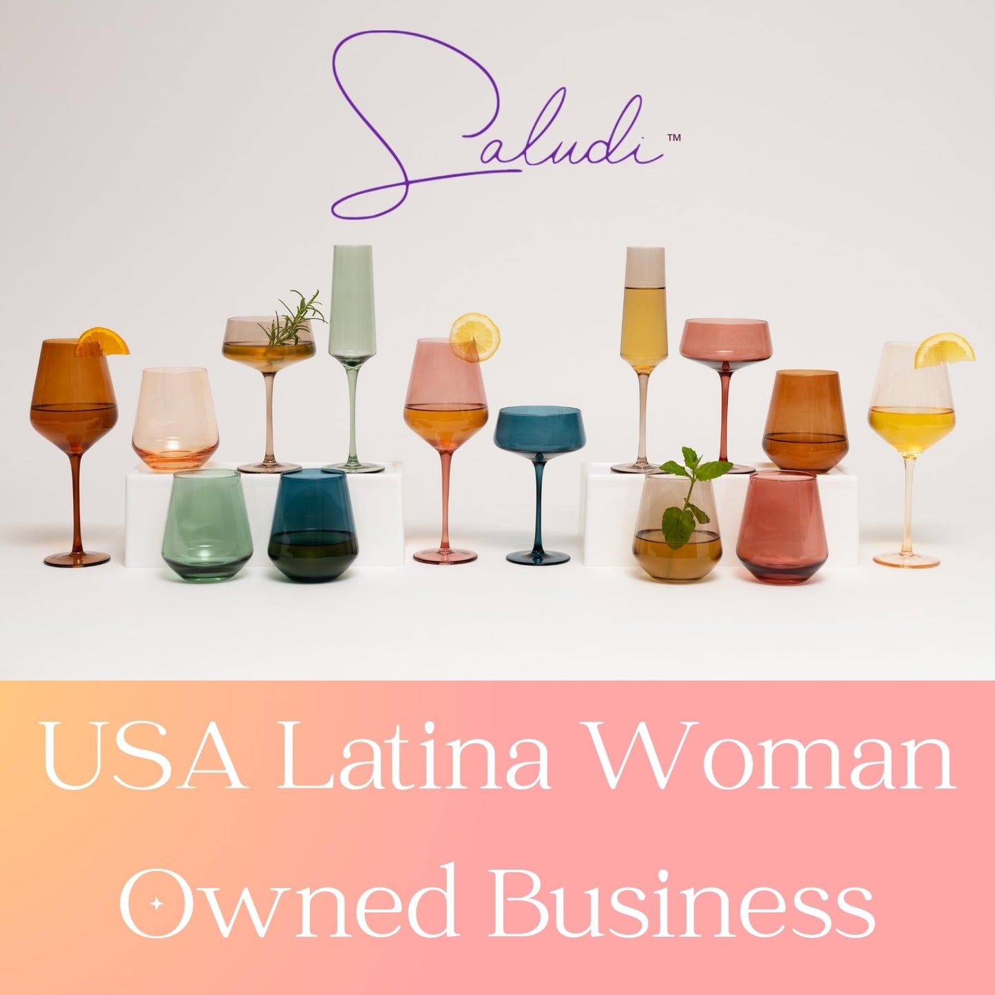 Saludi Colored Champagne Flutes - As Seen on 'Bachelor in Paradise' - 6.5oz (Set of 6) Stemmed Glass - Great for All Occasions and Gifts - Luxury, Durable, Hand-Blown (Smokey Sand)