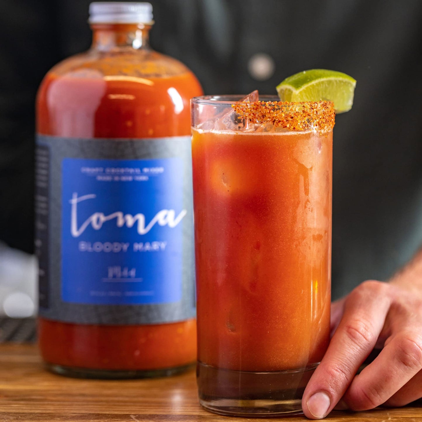 Toma Bloody Mary Craft Cocktail Mixer - Variety Pack - ORIGINAL (Spicy) & HORSERADISH (Medium) - Non-Alcoholic Mixer - Vegan - Gluten Free - Low Sodium - No MSG - No Added Preservatives - No Corn Syrup - 32 Oz. (2 Pack)