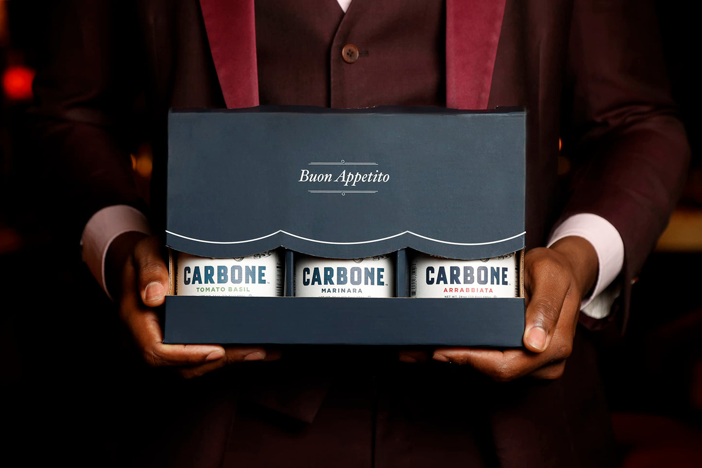 Carbone Fine Food 3-Jar Variety Pack of Marinara, Arrabbiata, and Tomato Basil Made with Fresh, Natural Ingredients