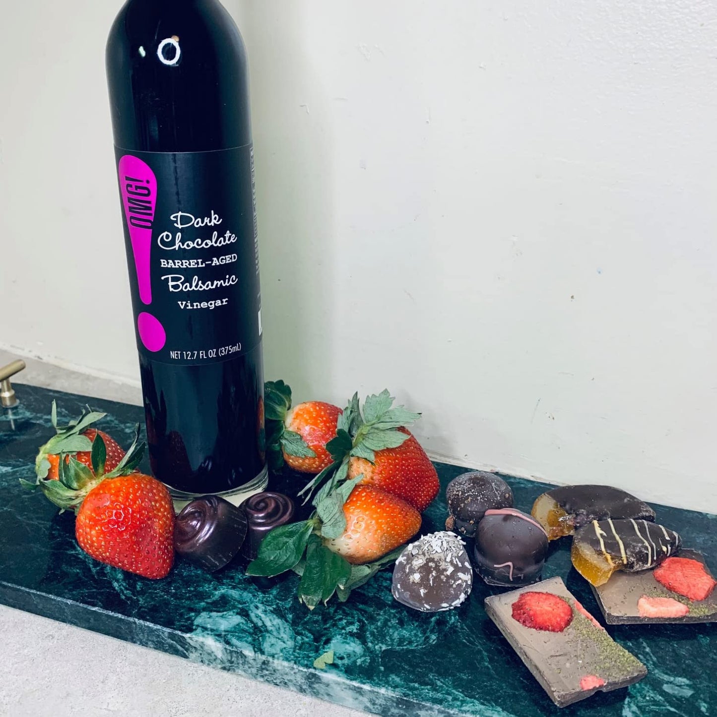 OMG! Oils: Balsamic Vinegar | Perfect for Dipping, Marinades, Glazing and Topping! (Dark Chocolate Balsamic Vinegar, 375ml/12.7oz)…