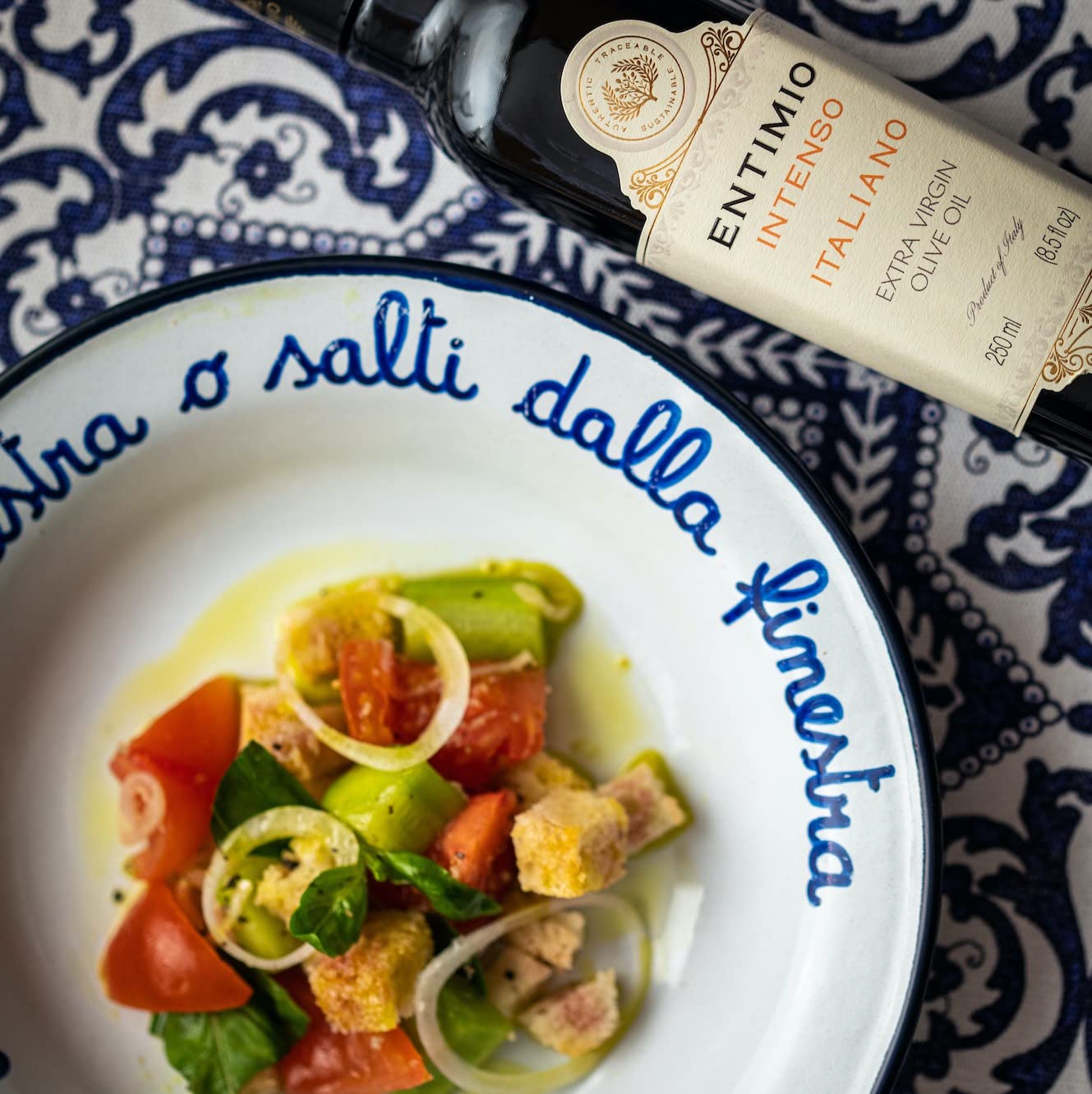Entimio Collection +600 to +900 mg/kg Organic Extra Virgin Olive Oil Set, New 2024-2025 Early Harvest Italian Olive Oil from Italy, 2024 Gold Winner, Cold Extracted, Lab Tested - 25.5 (3 x 8.5) Fl. Oz.