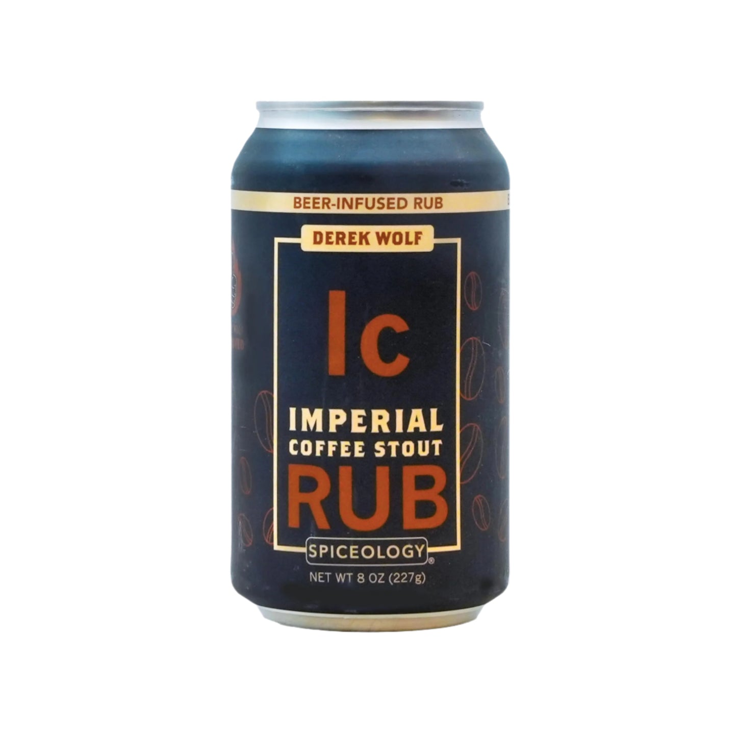 Spiceology & Derek Wolf - Imperial Coffee Stout - Beer-Infused Barbecue Rubs, Spices and Seasonings - Use On: Beef, Pork, Brownies, Nuts, Marinades, or Sauces - 8 oz Can with Resealable Lid