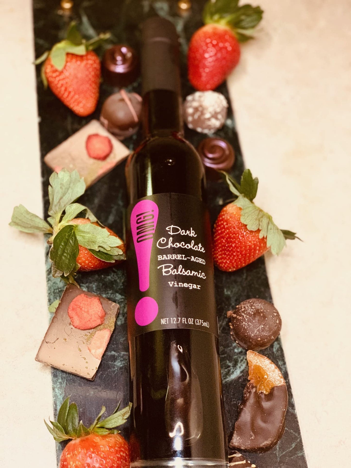 OMG! Oils: Balsamic Vinegar | Perfect for Dipping, Marinades, Glazing and Topping! (Dark Chocolate Balsamic Vinegar, 375ml/12.7oz)…