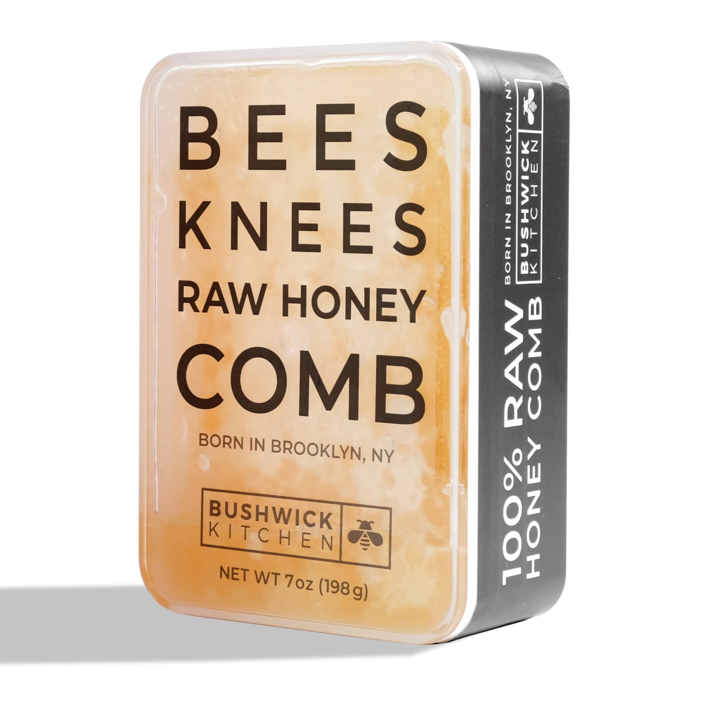Bees Knees Raw Honeycomb, 100% Edible, All-Natural Gourmet Honeycomb in Double Sealed Packaging, Acacia Honey Comb with Sweet, Light Flavor, Foodie Gifts, Tea Gifts, Unique Gift Ideas (7 Oz.)