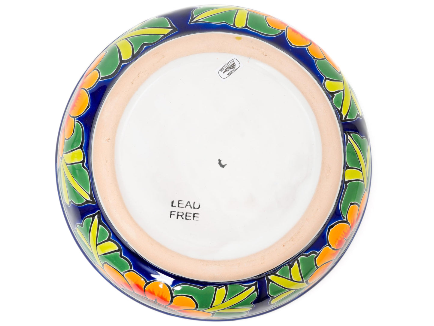 Enchanted Talavera Ceramic Hand-Painted Large Serving Bowl Pasta Bowl Fruit Bowl Salad Bowl Party Platter Holiday Bakeware Dish (Sunflower)
