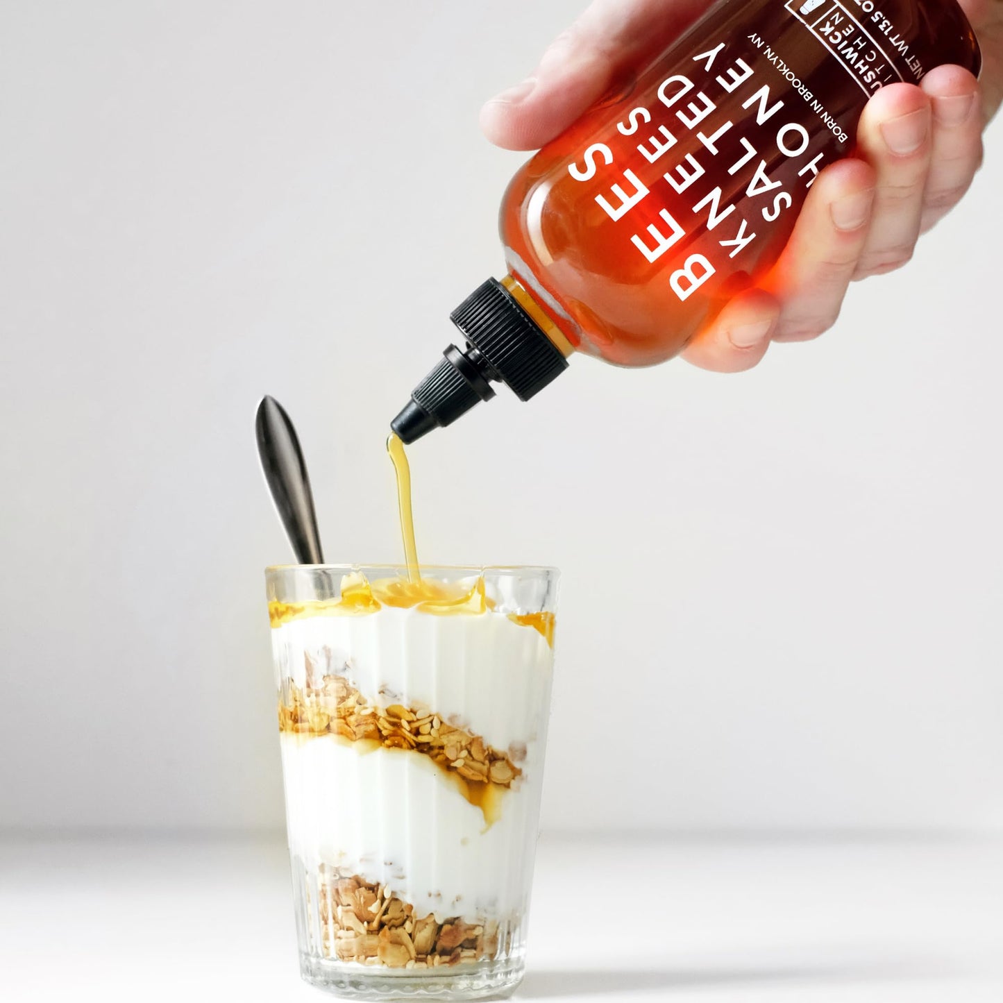 Bushwick Kitchen Bees Knees Honey Sampler Gift Box, Set Includes Spicy Honey, Meyer Lemon Honey, Salted Honey Sauces, Honey Inspired Recipes, Bushwick Kitchen Tea Towel, and Ready-to-Gift Box
