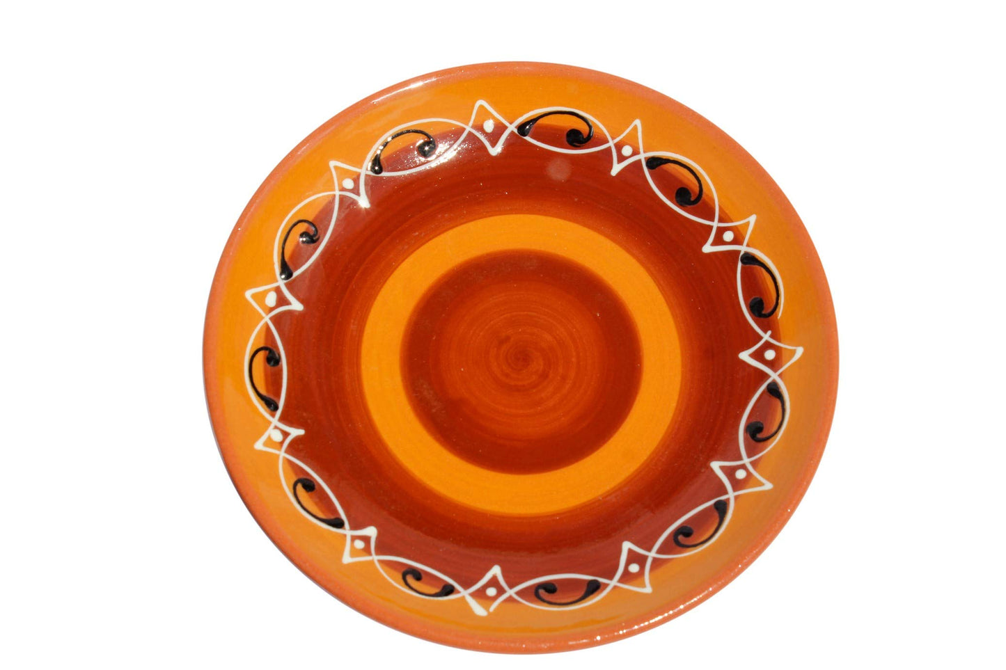 Cactus Canyon Ceramics Spanish Terracotta 5-Piece Salad Plate Set, Spanish Sunset