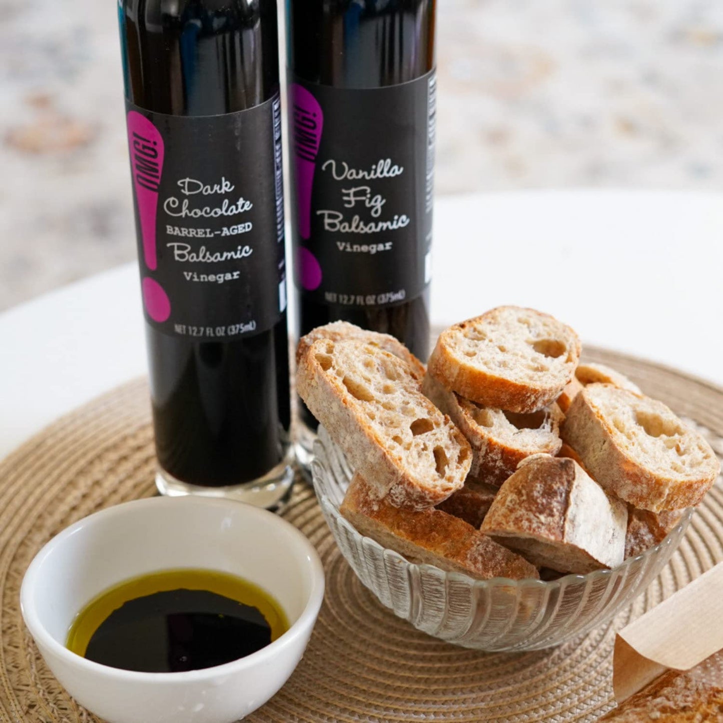 OMG! Oils: Balsamic Vinegar | Perfect for Dipping, Marinades, Glazing and Topping! (Dark Chocolate Balsamic Vinegar, 375ml/12.7oz)…