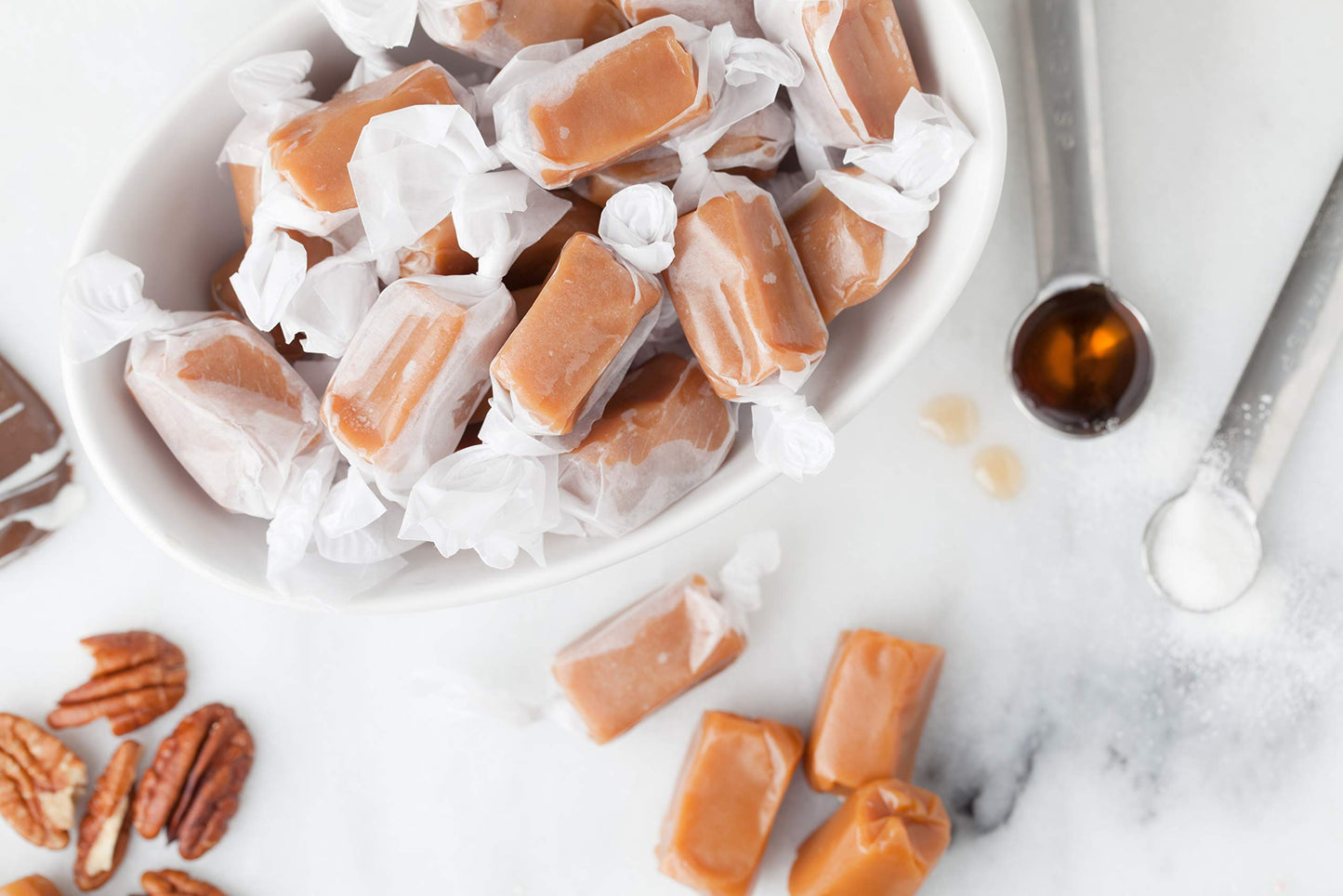 Tara's Gourmet Sea Salt Caramels | Hand Crafted All Natural Candy | Creamy & Individually Wrapped with Real Butter (20 Oz.)