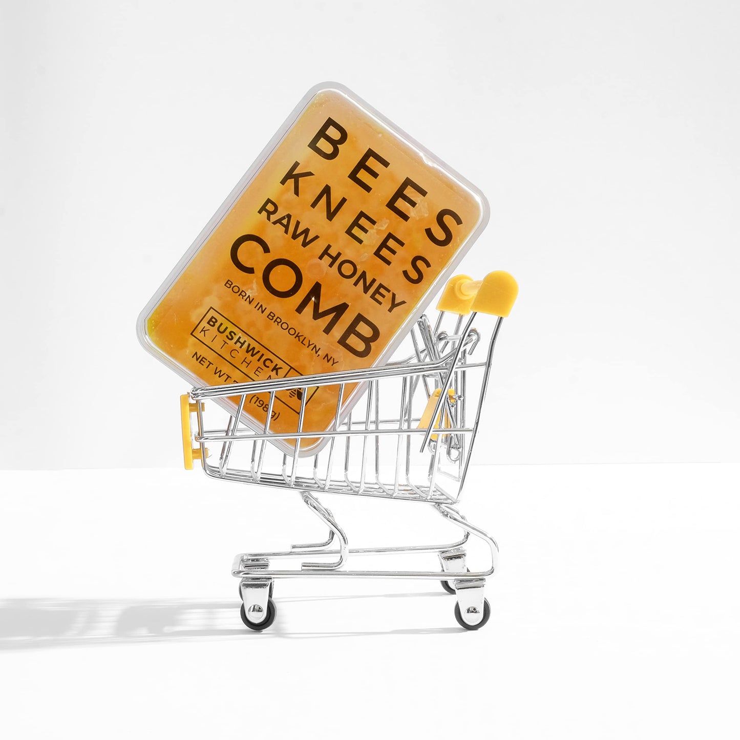 Bees Knees Raw Honeycomb, 100% Edible, All-Natural Gourmet Honeycomb in Double Sealed Packaging, Acacia Honey Comb with Sweet, Light Flavor, Foodie Gifts, Tea Gifts, Unique Gift Ideas (7 Oz.)