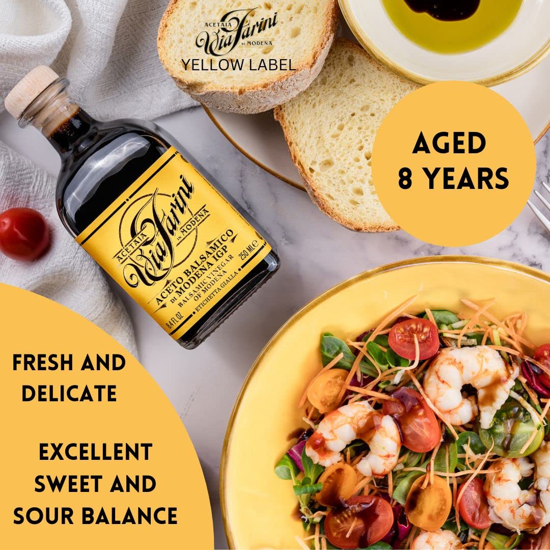 Brava Giulia Selections Gift Box | Premium Gourmet Italian Aged Via Farini Balsamic Vinegar Of Modena And Zahara Extra Virgin Olive Oil Imported From Italy