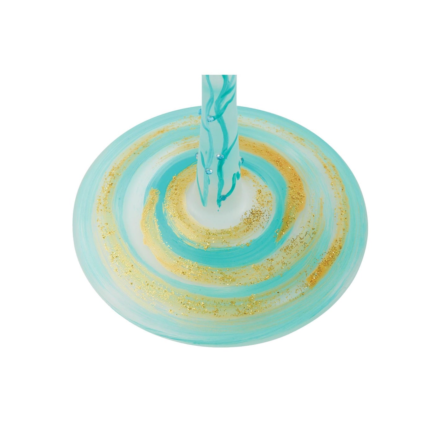 Enesco Designs by Lolita Under the Sea Hand-Painted Artisan Wine Glass, 15 Ounce, Multicolor