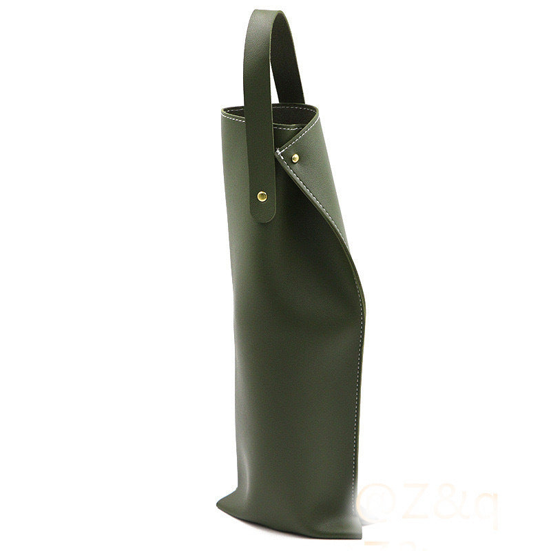 Faux Leather Wine Bag for Parties or Gifts