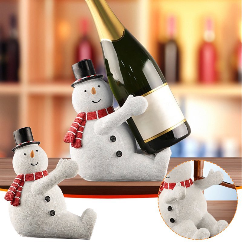 Snowman Wine Holder for the Holiday Season