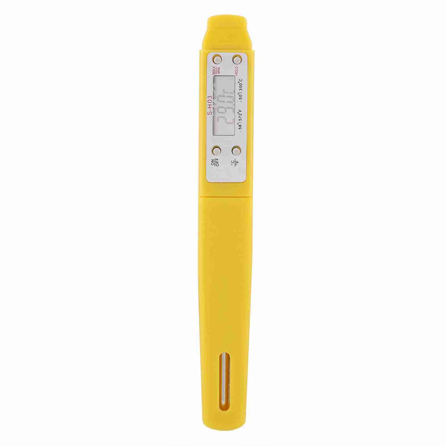 Digital Food Thermometer and Meat Probe with Instant Reading (Yellow)