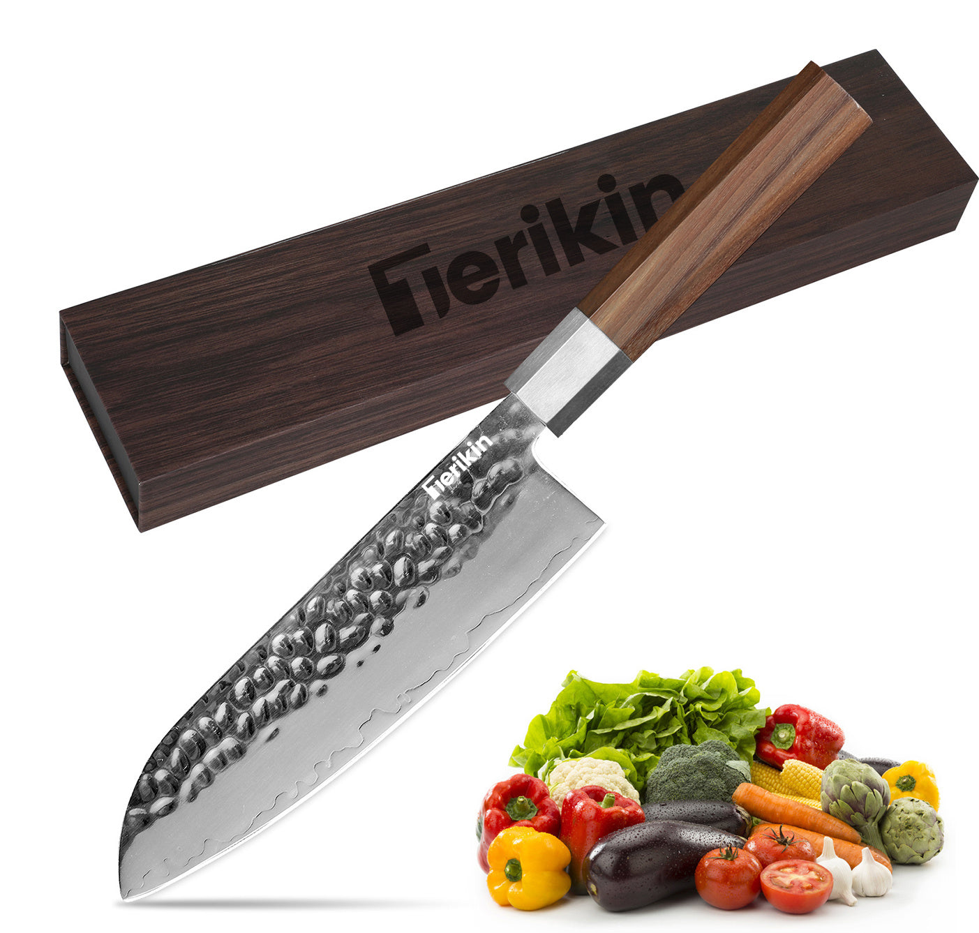 Japanese Chef Knife - 8-Inch Professional Chef's Knife Ultra Sharp Kitchen Knife Japanese 9-Layers VG-10 Clad, Chef Knife For Meat Vegetable Fruit Meat & Sushi Knife - With Sheath & Case