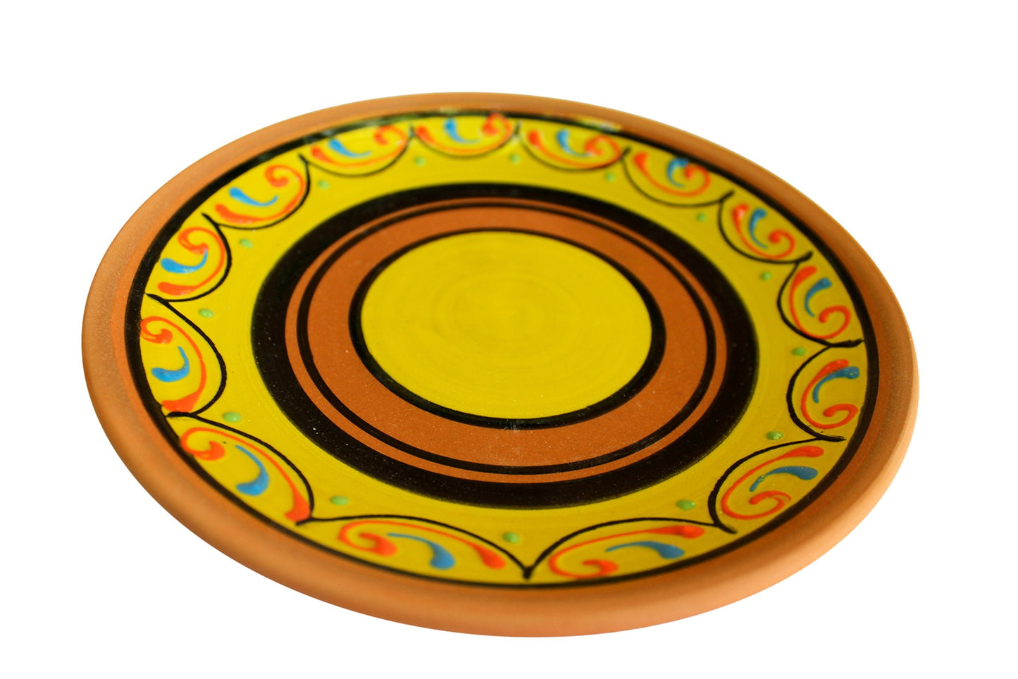 Cactus Canyon Ceramics Spanish Terracotta 5-Piece Salad Plate Set, Multicolor