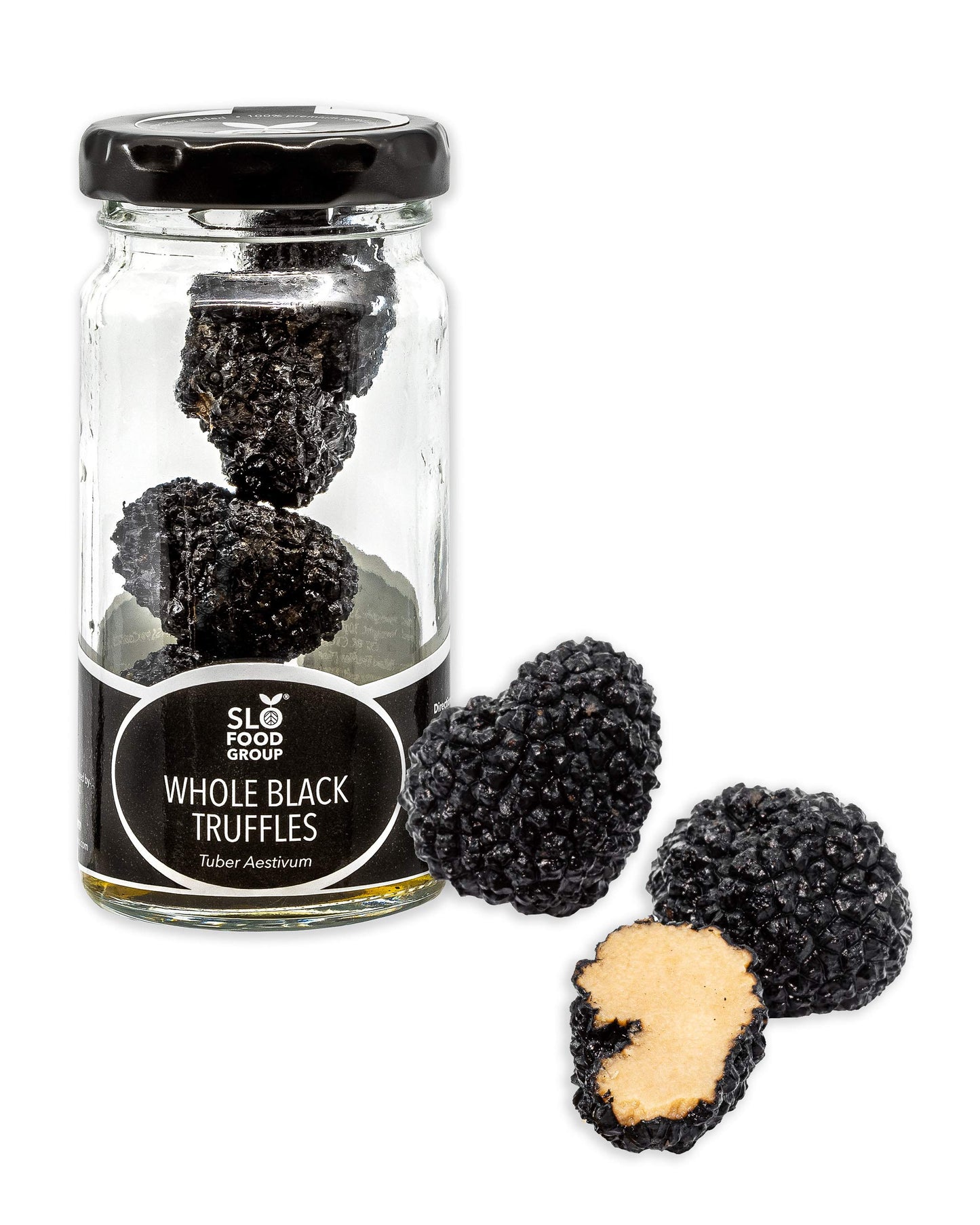 Black Truffles, Preserved Whole Black Truffles (Tuber Aestivum) Preserved in Brine (30 gram net weight truffles) - Truffle Mushroom Gourmet Food