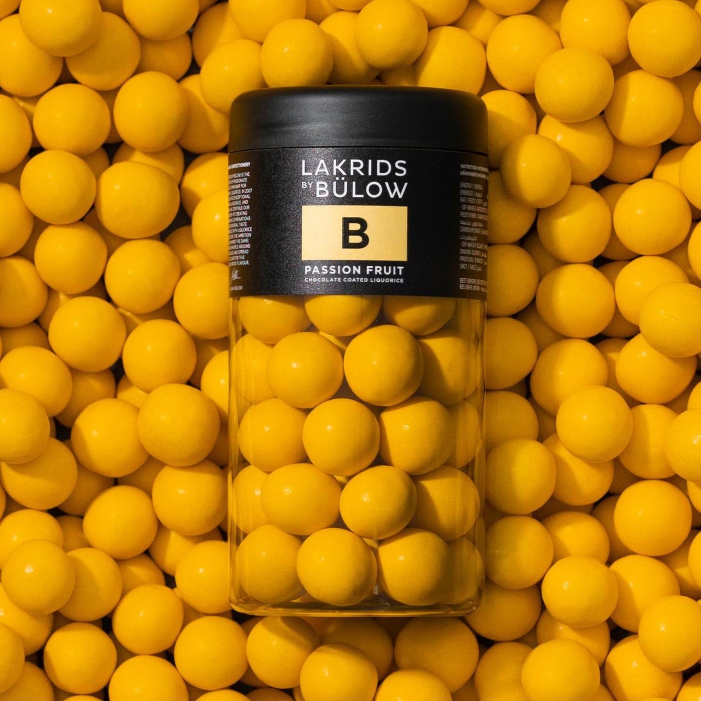 LAKRIDS BY BÜLOW - B - Passion Fruit - 10.4 Oz. - Chocolate Coated Gourmet Licorice - Authentic Scandinavian Candy Produced in Denmark