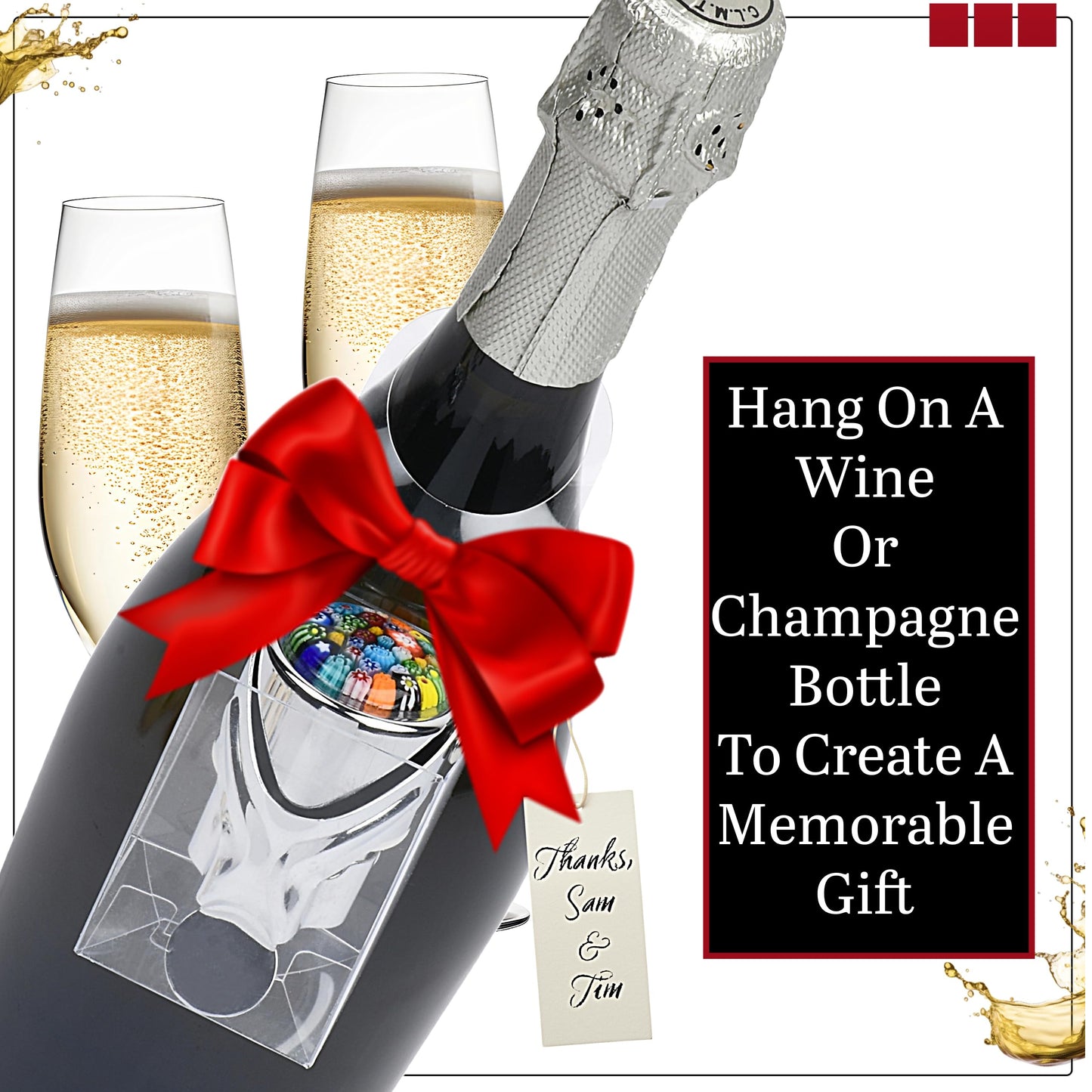 Two Wine & Champagne Champagne Stopper Bundle (Multi & Green) – Bottle stoppers with Leakproof seal protects both Wine & Sparkling beverages – Champagne & Wine gift for women, men and moms
