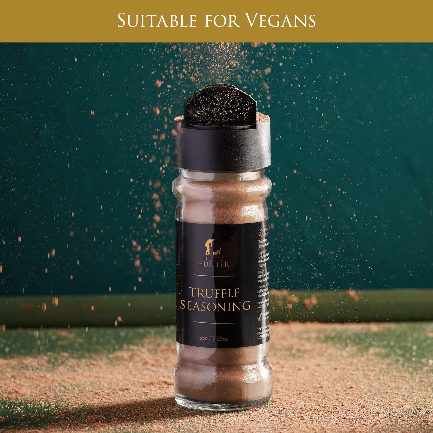TruffleHunter - Black Truffle Seasoning - Umami - Gourmet Condiments - 2.29 Oz.