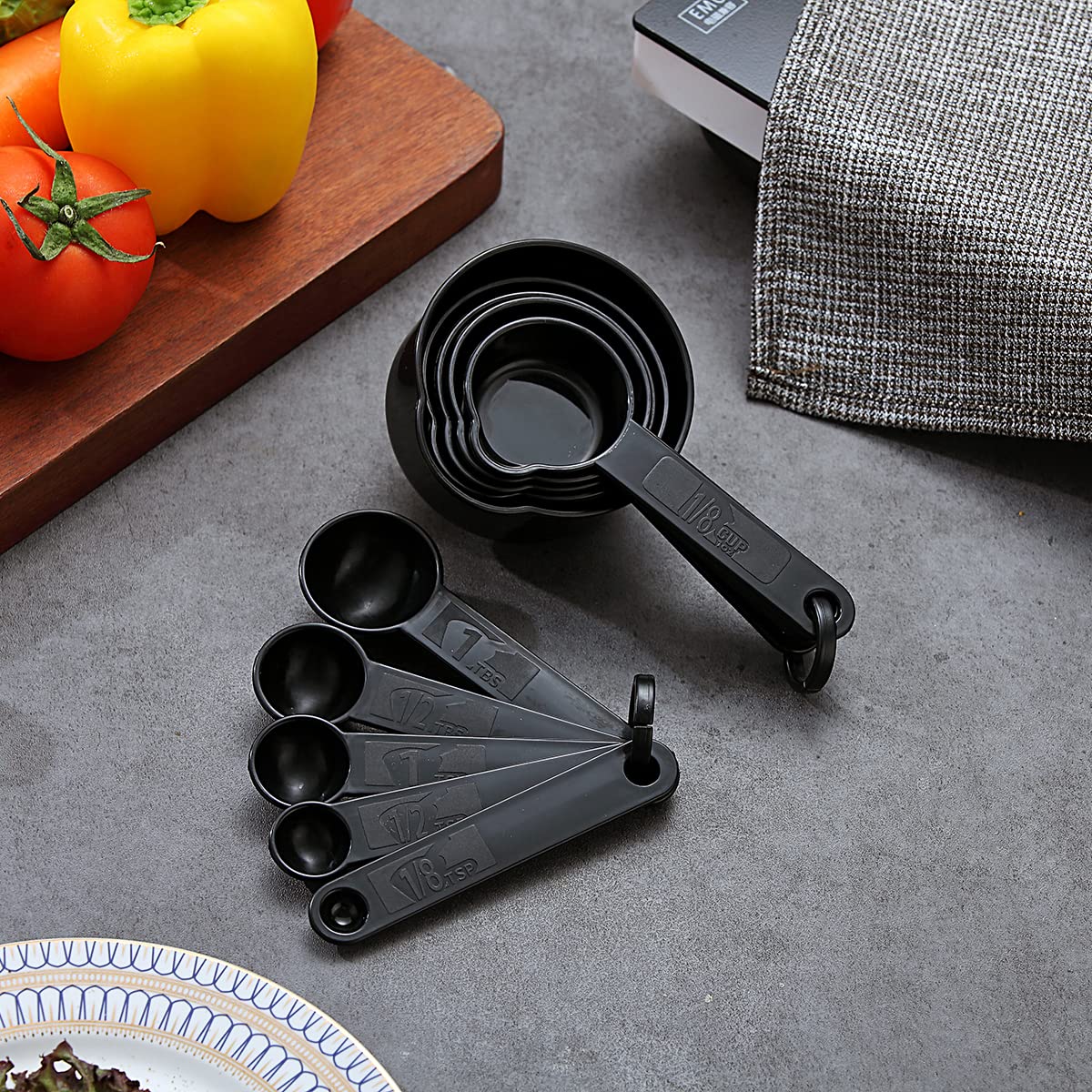 Rainbow 38-Piece Silicone Kitchen Cooking Utensils Set with Utensil Crocks, Silicone Head and Stainless Steel Handle Cookware, Kitchen Tools for Utensil Set, Non-Stick Kitchen Gadgets, Dishwasher Safe (Rainbow)